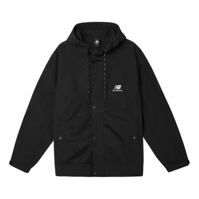 New Balance Classic Logo Print Jacket 'black'
