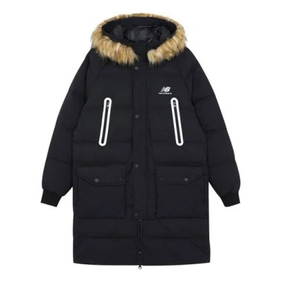 New Balance Classic Long Down Jacket 'black Brown'