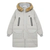 New Balance Classic Long Down Jacket 'white'