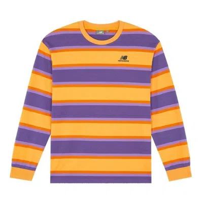 New Balance Classic Long Sleeve Tee 'orange Purple' In Multi