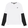 New Balance Classic Long Sleeve Tee 'white Black' In White