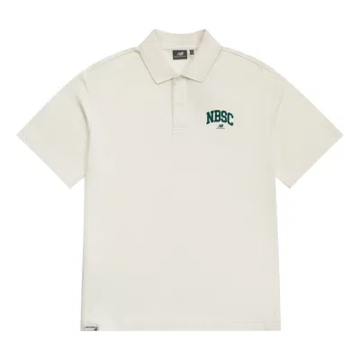 New Balance Classic Polo Tee 'white Green'