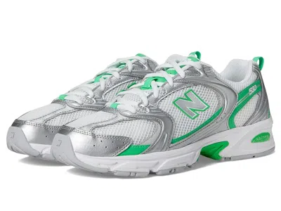 New Balance Classics 530 Athletic Shoes Silver Metallic/green Apple : Us