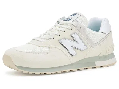 New Balance Classics U574v1 Shoes Angora/nb 103 White: Us Men's 12 - Women's 13.5 Medium, Suede/textile In Angora/nb White