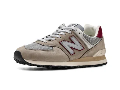 New Balance Classics U574v1 Shoes Arid Stone/monarch Burgundy : Us
