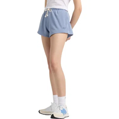 NEW BALANCE NEW BALANCE COASTAL FLEECE COTTON BLEND DRAWSTRING SHORTS