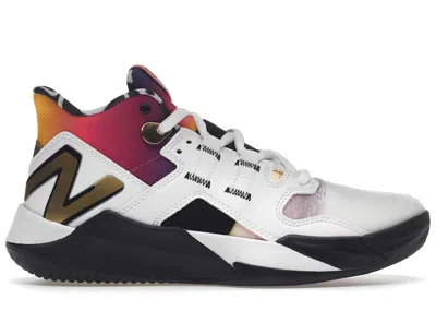 Pre-owned New Balance Coco Cg1 Pompey Sneakers In White/black/vibrant Apricot