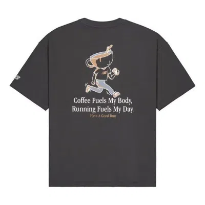 New Balance Coffee Graphic T-shirt 'dark Grey' In Multi