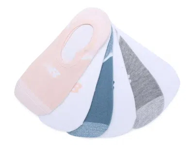 New Balance Color Block No Show Liners 6 Pack In Multi