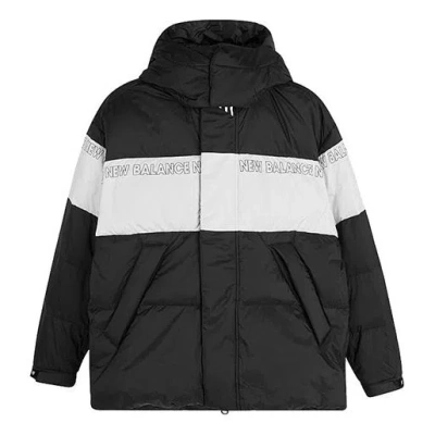 New Balance Colorblock Padded Jacket 'black White'