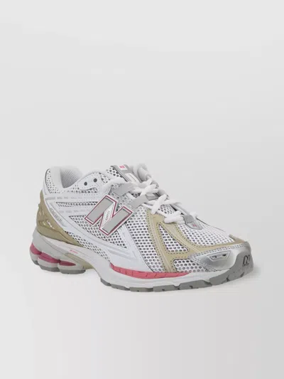 New Balance Comfortable Mesh Leather Sneakers In Gray