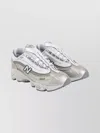 New Balance Contemporary Sneakers Featuring Mesh Panels And Reflective Accents In White