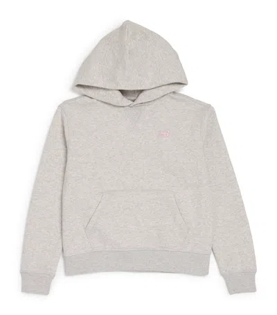 New Balance Kids' Cotton-blend Logo Hoodie In Purple