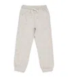 New Balance Cotton-blend Logo Sweatpants In Purple