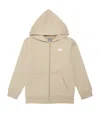 New Balance Cotton-blend Logo Zip-up Hoodie In Neutral