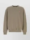 New Balance Cotton Sweatshirt With Ribbed Cuffs And Hem In Brown