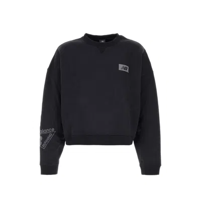 New Balance Athletics Crafted Fleece Crew Sweatshirt In Blue