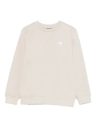 New Balance Kids' Crew-neck Sweatshirt In Neutral