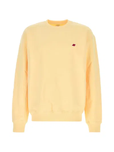 New Balance Made In Usa Core Crewneck Sweatshirt In Yellow