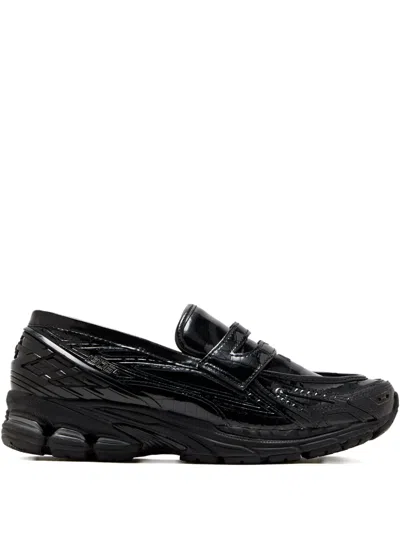New Balance Crocodile-effect Slip-on Sneakers