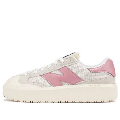 New Balance Unisex Ct302 In White/pink/blue