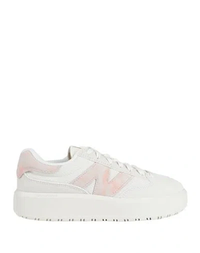 New Balance Ct302 Woman Sneakers Off White Size 7.5 Textile Fibers, Leather