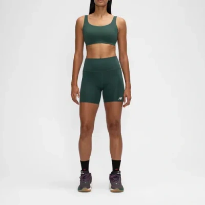New Balance Damen Nb Harmony Yoga Bra In Grün, Poly-strick In Green