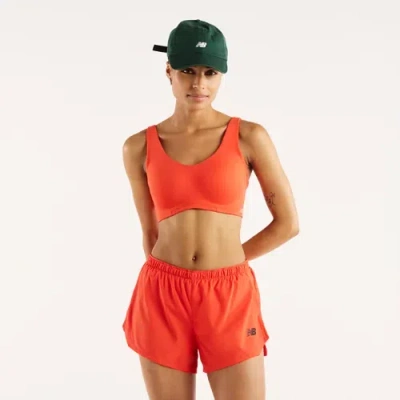 New Balance Damen Nb Rc Bra In Rot, Poly-strick, Grösse Xl In Red
