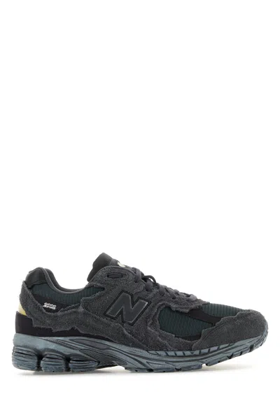 New Balance Dark Grey Suede And Mesh 2002r Sneakers In Gray