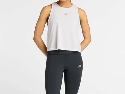New Balance Drapey Tank Top In Grey In Gray