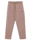 New Balance Drawstring-waist Logo Track Pants In Brown