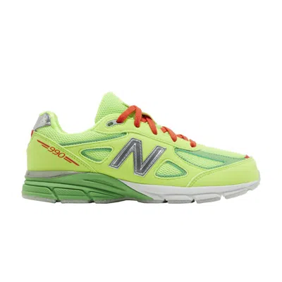 Pre-owned New Balance Dtlr X 990v4 Big Kid 'festive' | Green | Kid's Size 6