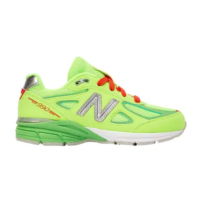 Pre-owned New Balance Dtlr X 990v4 Little Kid 'festive' | Green | Kid's Size 13