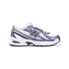 New Balance Dynamic Leather And Mesh Sneakers With Robust Cushioning In Purple