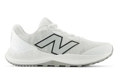 Pre-owned New Balance Dynasoft 4040v7 Turftrainer Sneakers In Optic White/raincloud