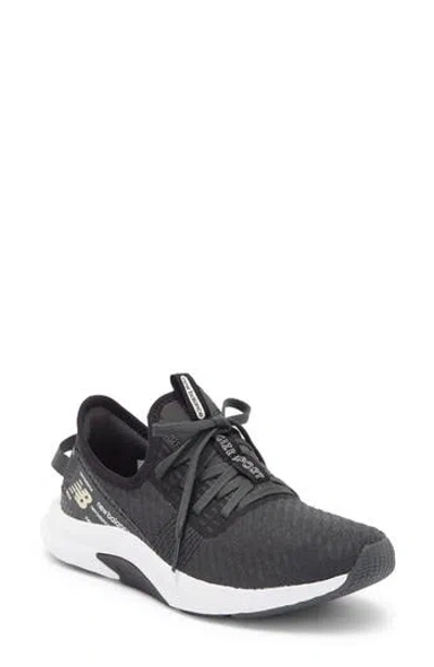 New Balance Dynasoft Nergize Sport V2 Running Shoe In Black/white