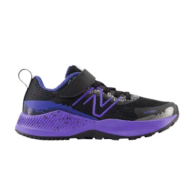 Pre-owned New Balance Dynasoft Nitrel V5 Bungee Lace Little Kid 'black Electric Indigo' | Kid's Size 11