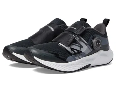 New Balance Dynasoft Reveal V4 Boa(r) (big Kid) Kid's Shoes Blacktop/black : 6.5 Big Kid W, Textile/synthetic