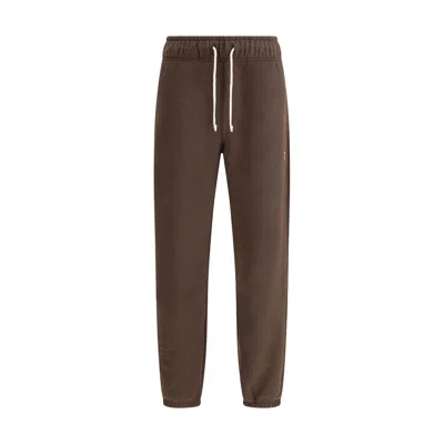 NEW BALANCE ELASTIC-WAISTBAND LOGO-PATCH TRACK PANTS