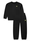 New Balance Embroidered Logo Tracksuit Set In 黑色