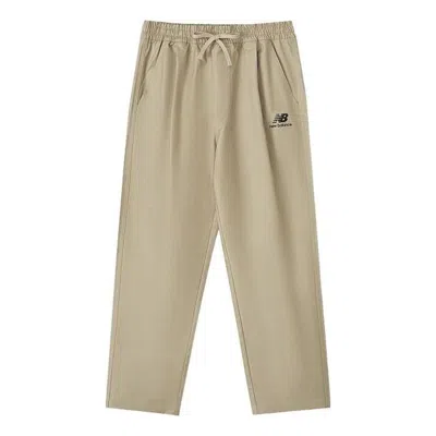 New Balance Essential Logo Pants 'khaki' In Neutral