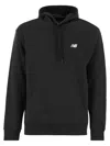 New Balance Sport Essentials Relaxed Fit Fleece Pullover Hoodie In Black