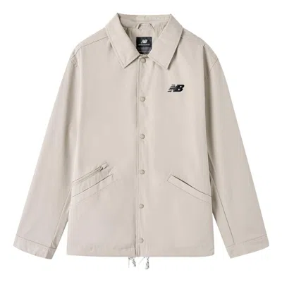 New Balance Essentials Coaches Jacket 'beige' In Neutral