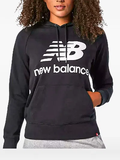 New Balance Essentials Hoodie In Black