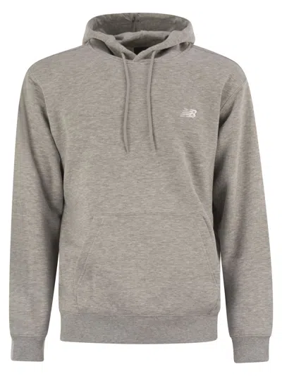 New Balance Essentials Hoodie With Logo In Gray