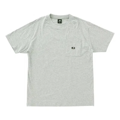 New Balance Essentials Reimagined Cotton Jersey T-shirt 'athletic Grey' In Burgundy