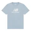 New Balance Essentials Stacked Logo Cotton T-shirt 'blue White'