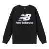 New Balance Essentials Stacked Logo Crew Sweatshirt 'black'