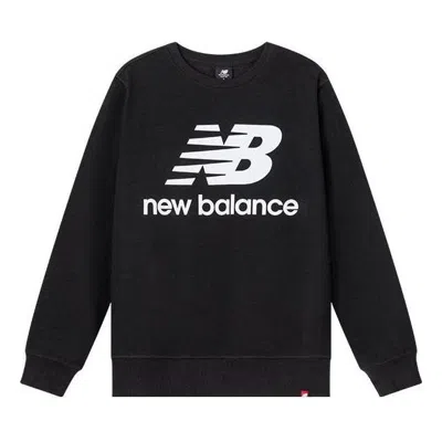 New Balance Essentials Stacked Logo Crew Sweatshirt 'black'