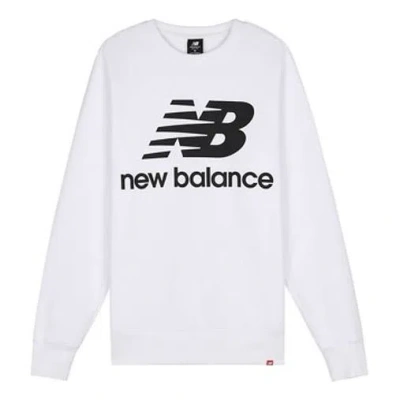 New Balance Essentials Stacked Logo Crew Sweatshirt 'white'